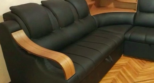 Перетяжка кожаного дивана. Фрязино